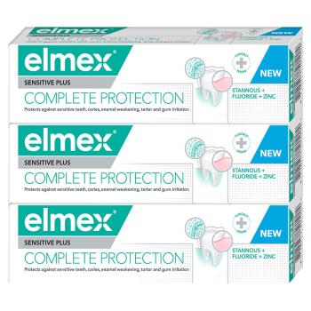 Elmex Pastă de dinți Sensitive Plus Complete Protection Tripack 3 x 75 ml