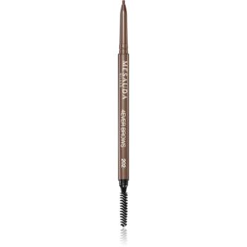 Mesauda Milano 4Ever Brows creion sprâncene precise cu pensula culoare 202 Cinnamon 0,09 g