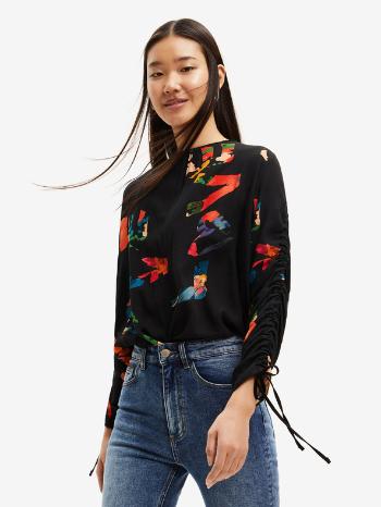 Desigual Graphic Love Bluză Negru