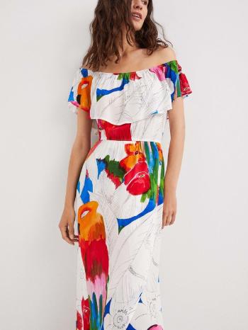 Desigual Pahoa Rochie Alb