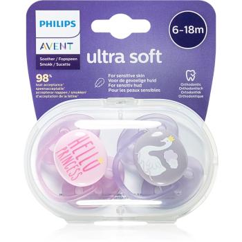 Philips Avent Soother Ultra Soft 6 - 18 m suzetă Mix Girl 2 buc