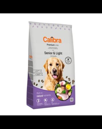 CALIBRA Dog Premium Line Senior&amp;Light hrana uscata pentru caini seniori si/sau caini supraponderali 12 kg