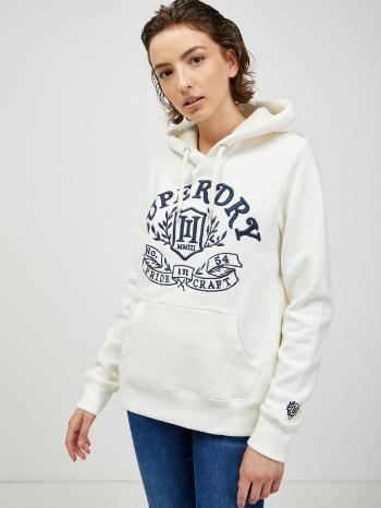 SuperDry Pride In Craft Hood Hanorac Alb