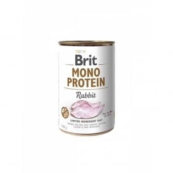 BRIT Mono Protein, Hrana umeda pentru caini, cu Iepure, 400 g