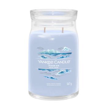 Yankee Candle Lumânare aromatică Signature sticlă mare Ocean Air 567 g