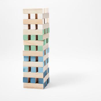 Joc de societate Turnul din lemn masiv Sunnylife Mega Jenga Tower