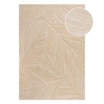 Covor bej din lână 200x290 cm Lino Leaf – Flair Rugs