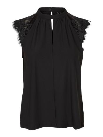 Vero Moda Bluză pentru femei VMMILLA SL LACE TEE GA NOOS 10226072 Black M