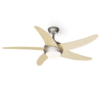 Klarstein Bolero 2 în 1 Smart, ventilator de tavan, Ø 132 cm, lumină 55 W, telecomandă, control prin aplicație, funcționare în două direcții