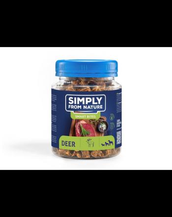 SIMPLY FROM NATURE Smart Bites Recompensa din cerb, pentru caini 130 g