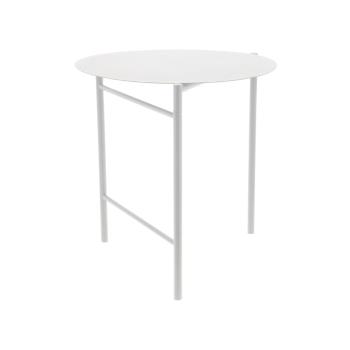 Masă de dining albă rotundă din metal ø 70 cm Disc – Zone