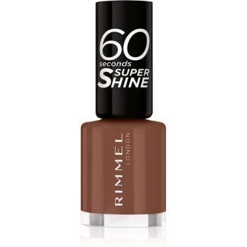 Rimmel 60 Seconds Super Shine lac de unghii culoare 140 Chocolate Eclipse 8 ml