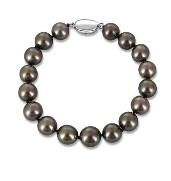 JwL Luxury Pearls Brățară de lux din perle negre tahitiene JL0705