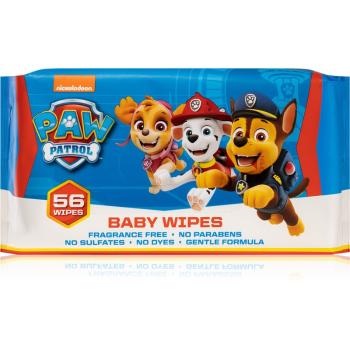 Nickelodeon Paw Patrol Baby Wipes servetele delicate pentru copii 56 buc