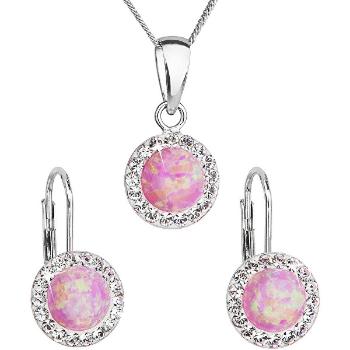 Evolution Group Set de bijuterii strălucitoare 39160.1 &amp; light rose opal (cercei, lanț, pandantiv)
