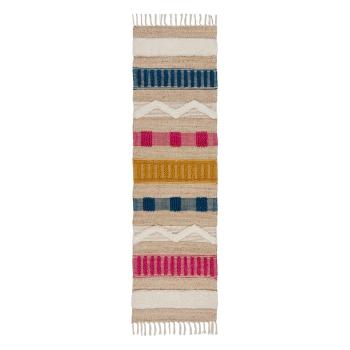 Covor tip traversă în culoare naturală 60x230 cm Medina – Flair Rugs