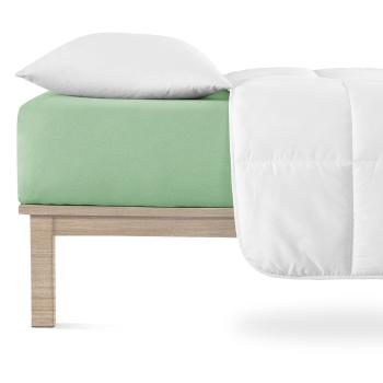 Cearceaf verde din jerseu cu elastic 160x200 cm Boxspring – Andrea Simone