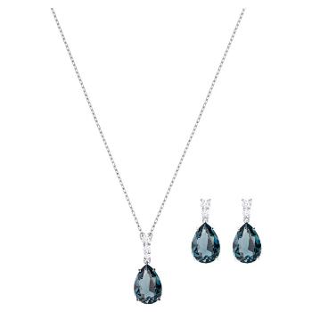 Swarovski Set fermecător de bijuterii cu cristale albastre Vintage5450937 (cercei, colier)