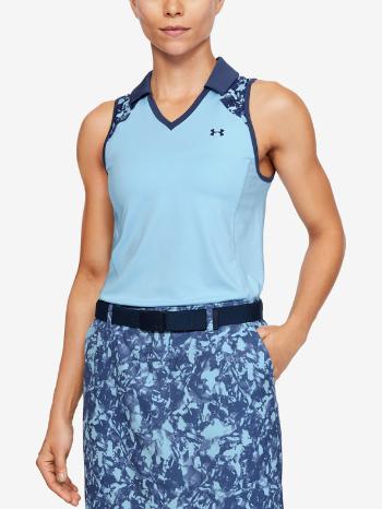 Under Armour UA Zinger Sleeveless Blocked Polo Tricou Albastru