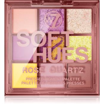 W7 Cosmetics Soft Hues paleta farduri de ochi culoare Rose Quartz 8 g