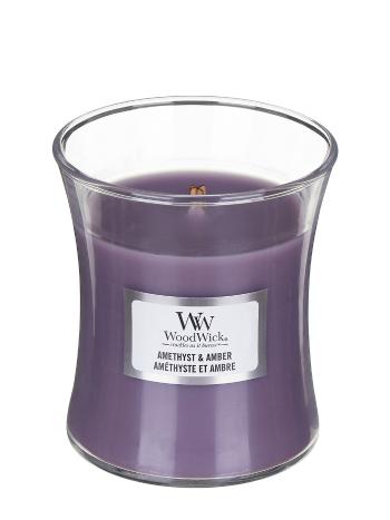 WoodWick Lumânare parfumată in vază mică Amethyst & Amber 85 g