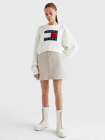 Tommy Jeans Pulover Alb