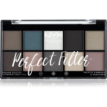 NYX Professional Makeup Perfect Filter Shadow Palette paleta farduri de ochi culoare 04 Gloomy Days 10 x 1.77 g