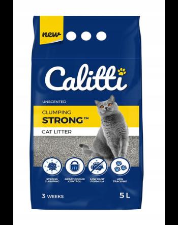 CALITTI Strong Unscented Așternut din bentonită inodor, pentru pisici 5 L