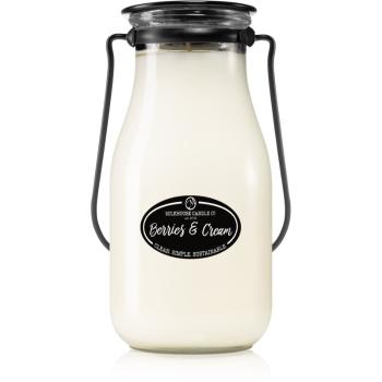 Milkhouse Candle Co. Creamery Berries & Cream lumânare parfumată Milkbottle 397 g