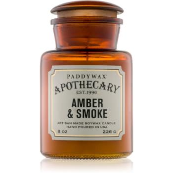 Paddywax Apothecary Amber & Smoke lumânare parfumată 226 g