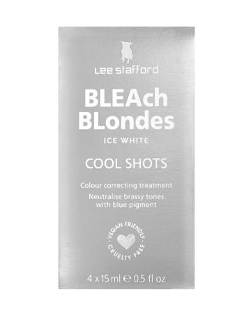 Lee Stafford Tratament pentru păr blond Bleach Blondes Ice White (Cool Shots) 4 x 15 ml