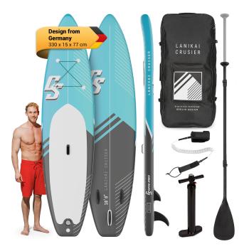 Capital Sports Lanikai Cruiser 10.8, paddleboard gonflabil, set cu placă SUP, 330 × 77 × 15