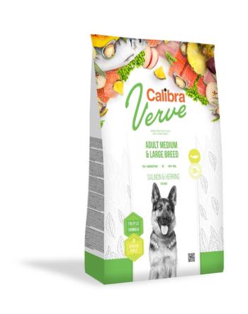 CALIBRA Dog Verve GF Adult Medium&amp;Large Salmon&amp;Herring Hrana uscata pentru caini adulti de talie mare, cu somon si hering 12 kg