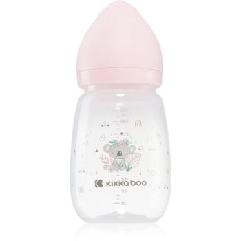 Kikkaboo Savanna Anti-colic Baby Bottle biberon pentru sugari 3 m+ Pink 260 ml