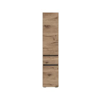 Dulap de baie în culoare naturală înalt/îngust cu aspect de lemn de stejar 38x180 cm Wisla – Støraa