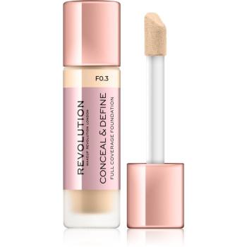 Makeup Revolution Conceal & Define acoperire make-up culoare F0.3 23 ml