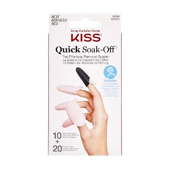 KISS Dizolvant pentru unghii false (Soak Off Remover Caps) 20 buc.