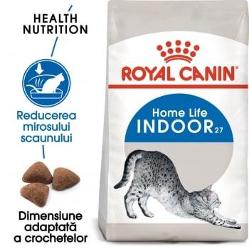 Royal Canin Indoor Adult, pachet economic hrană uscată pisici de interior, 2kg x 2