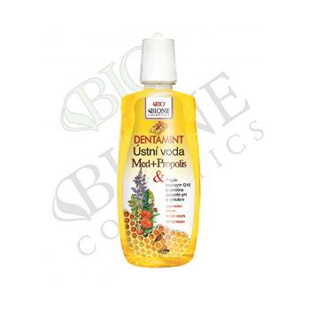 Bione Cosmetics Dentamint Apă de gură Miere de albine + Propolis 500 ml