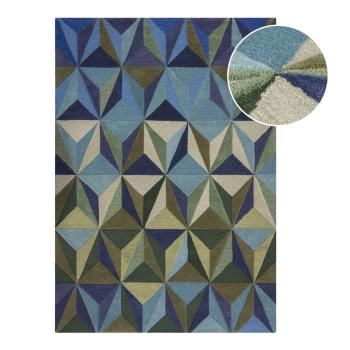 Covor albastru din lână 160x230 cm Reverie – Flair Rugs