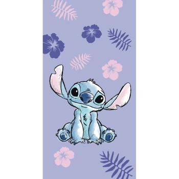 Prosop  pentru copii mov din bumbac 70x140 cm Lilo and Stitch – Jerry Fabrics