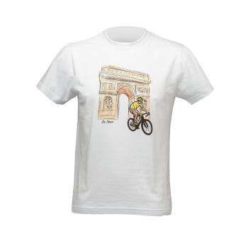 
                 NU. BY HOLOKOLO Tricou de ciclism cu mânecă scurtă - LE TOUR PARIS - alb  
            