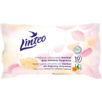 Linteo Personal hygiene Șervețele umede pentru igiena intima Mini herbal 10 buc