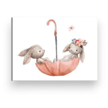 Tablou pentru copii 40x30 cm Bunnies – Wallity