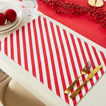 Suporturi pentru farfurii 4 buc. din material textil 30x46 cm Candy Cane – Catherine Lansfield