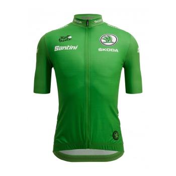 
                 SANTINI Tricou de ciclism cu mânecă scurtă - TOUR DE FRANCE 2022 - verde  
            