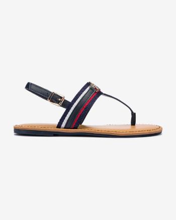 Tommy Hilfiger Shimmery Ribbon Flat Sandale Albastru