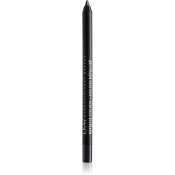 NYX Professional Makeup Metallic Eyeliner creion metalic pentru ochi culoare 06 Black Metal 1.3 g