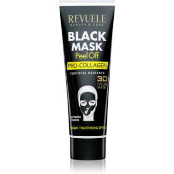 Revuele Black Mask Peel Off Pro-Colagen mască exfoliantă pentru fermitatea pielii 80 ml