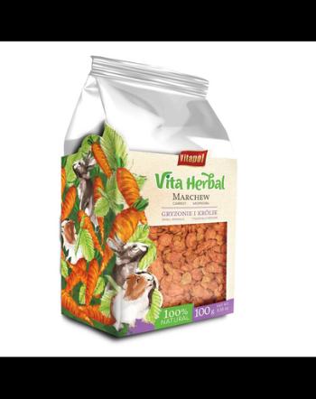 VITAPOL Vita Herbal, Morcovi uscați pentru pentru rozătoare și iepuri, 100 g